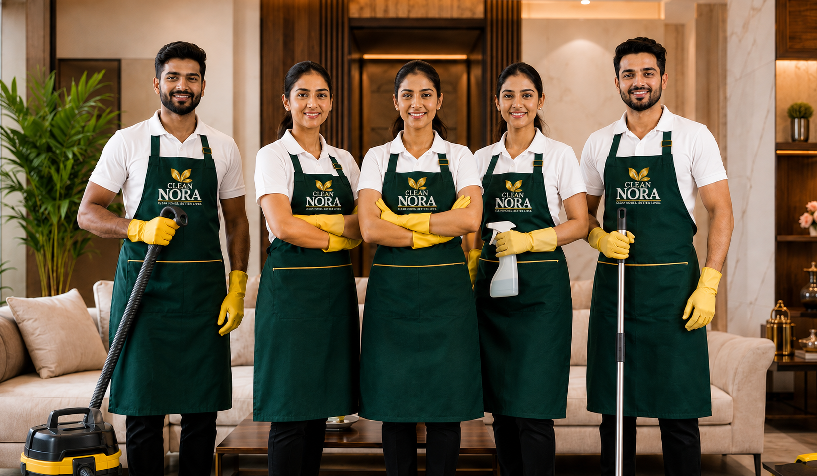Cleannora professional cleaning team