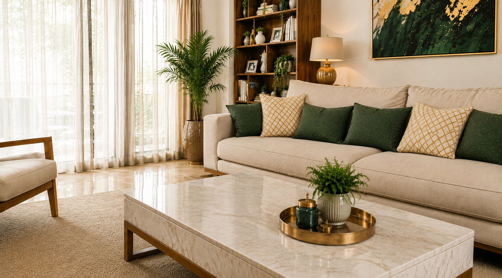 Living room after Home Cleaning